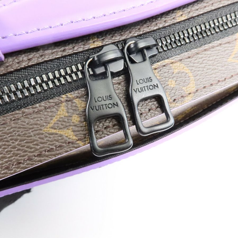 LOUIS VUITTON Monogram Macassar Handle Soft Trunk肩背袋-6