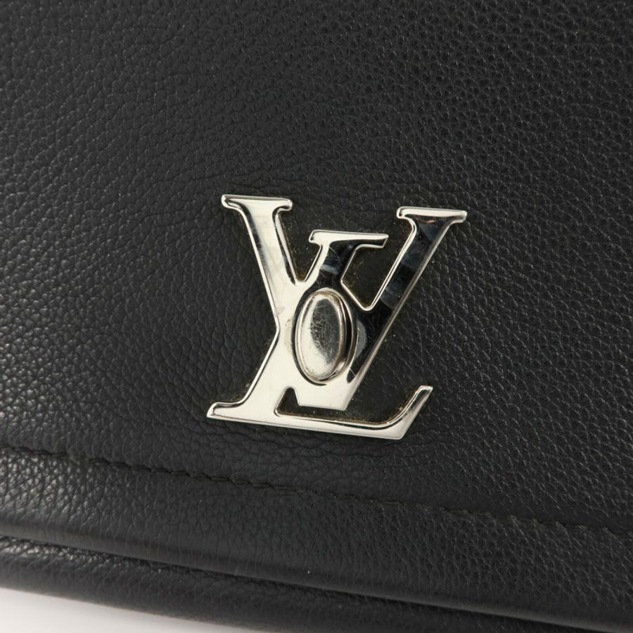 LOUIS VUITTON 牛皮皮革Lockme II BB銀扣手挽肩背兩用袋-8