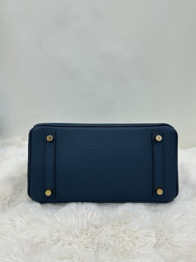 Hermes 愛馬仕 Birkin25 7P 普魯士藍金扣 W刻 全新有購證-5