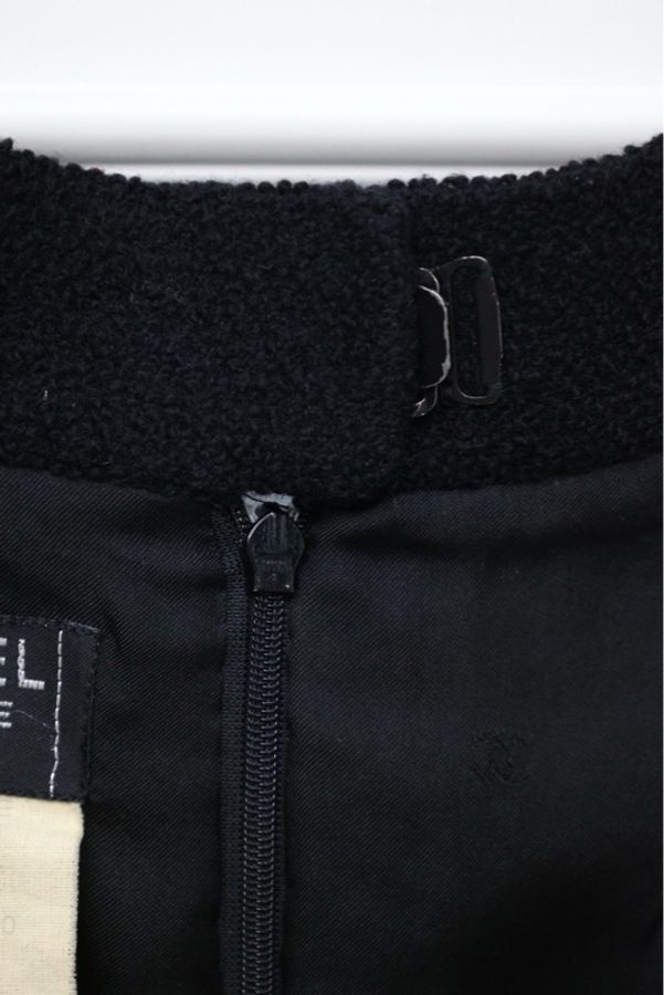 Chanel 95年黑色羊毛半裙-9