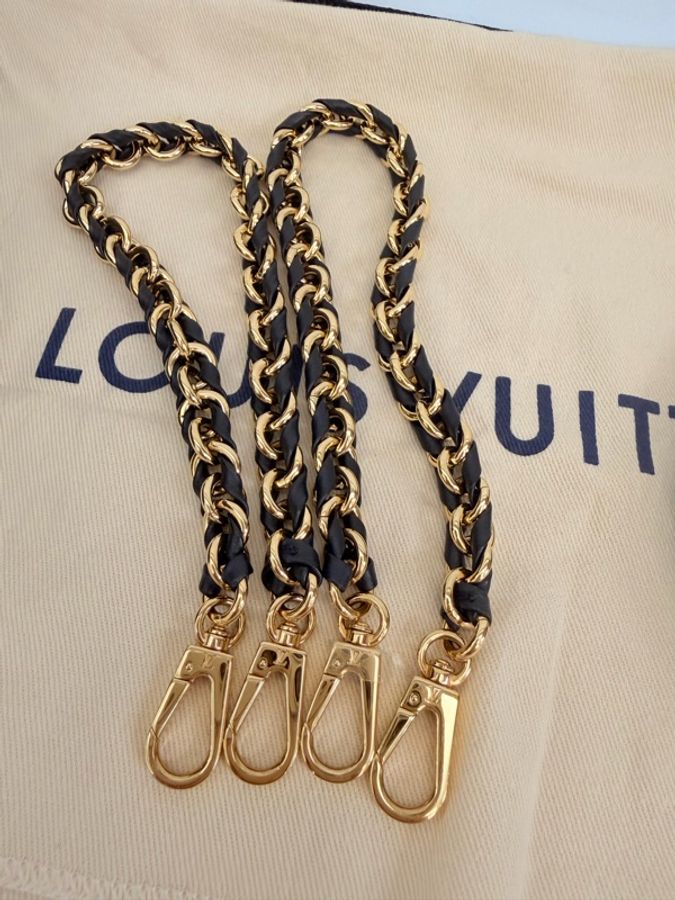 LV雙色原花金釦pochette métis 肩背、後背包-26