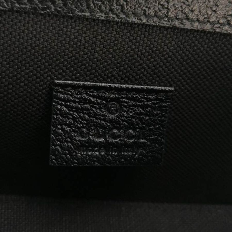 Gucci 1955迷你牛皮帆布純色拼接馬銜扣斜背包單肩包-7