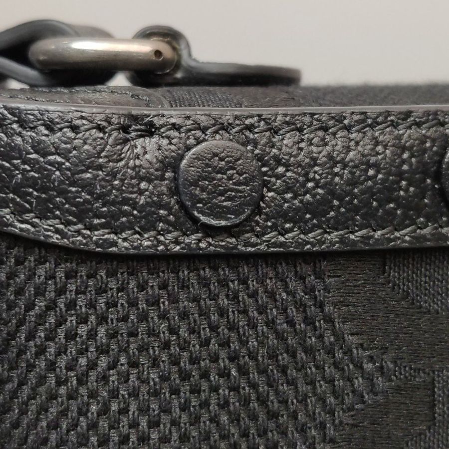 Gucci 1955迷你牛皮帆布純色拼接馬銜扣斜背包單肩包-12