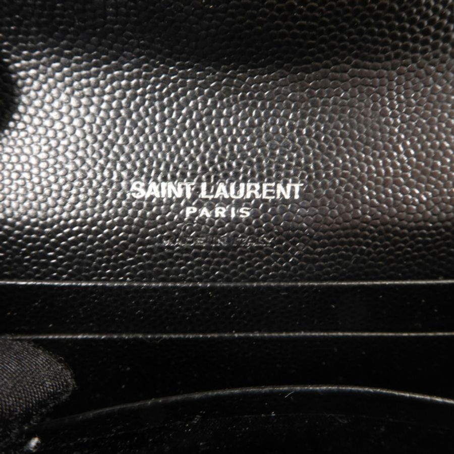 SAINT LAURENT 牛皮皮革Cassandre Matelasse Small Wallet錢包-5