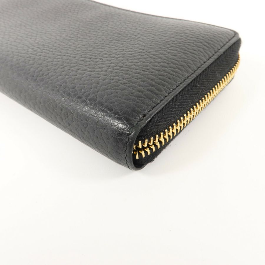 GUCCI 牛皮皮革Long Round Wallet長錢包-11