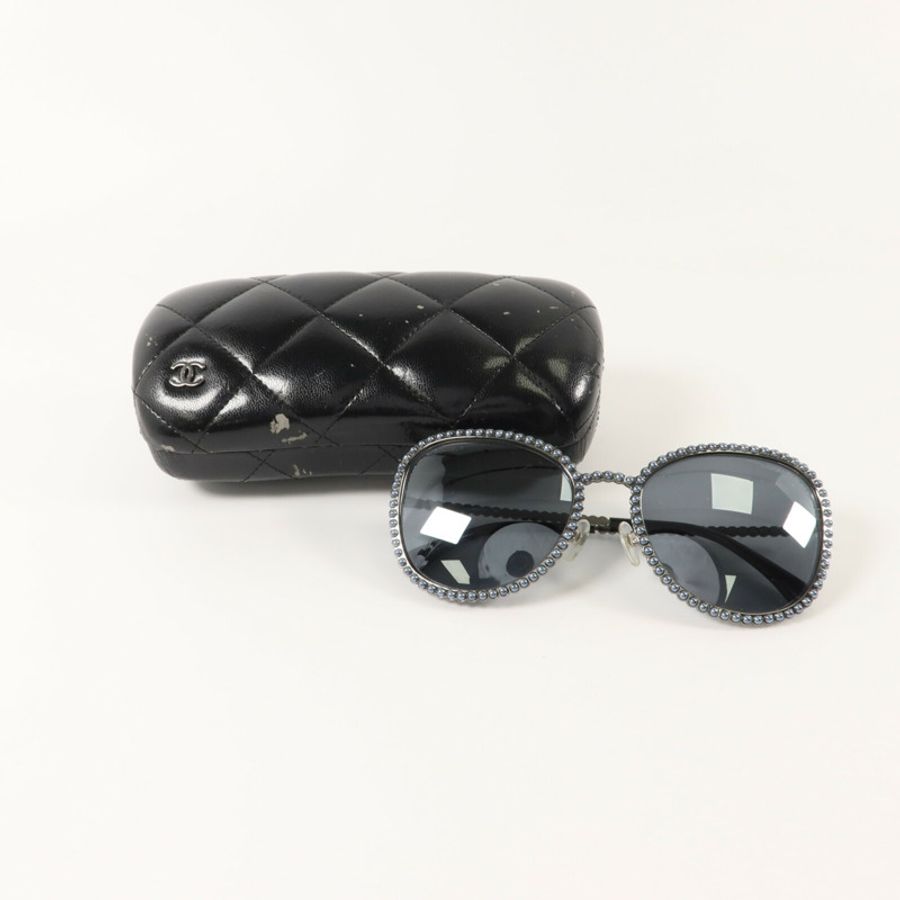 CHANEL PVC/金屬Sunglasses太陽眼鏡-12