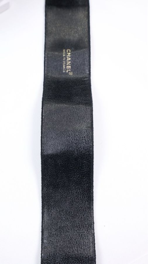 Chanel 90年秀款黑金珍珠腰带-18