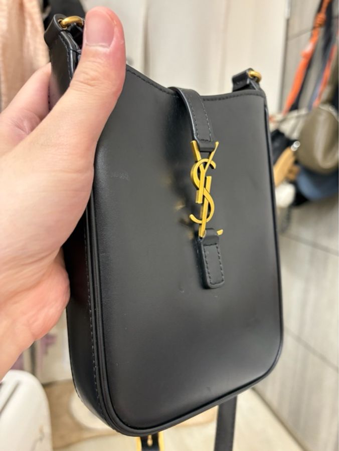 Saint Laurent Le 5 À 7系列 金色YSL 金屬勾扣 二手 附原廠盒子/防塵袋-7