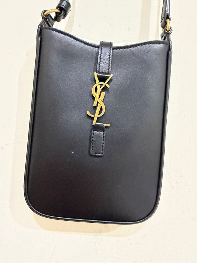 Saint Laurent Le 5 À 7系列 金色YSL 金屬勾扣 二手 附原廠盒子/防塵袋-8