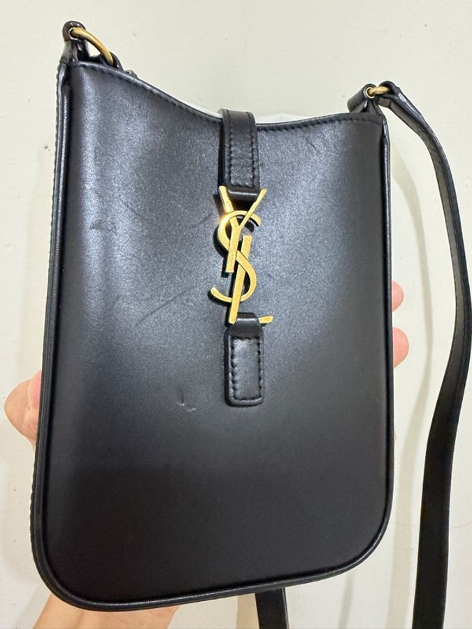 Saint Laurent Le 5 À 7系列 金色YSL 金屬勾扣 二手 附原廠盒子/防塵袋-21