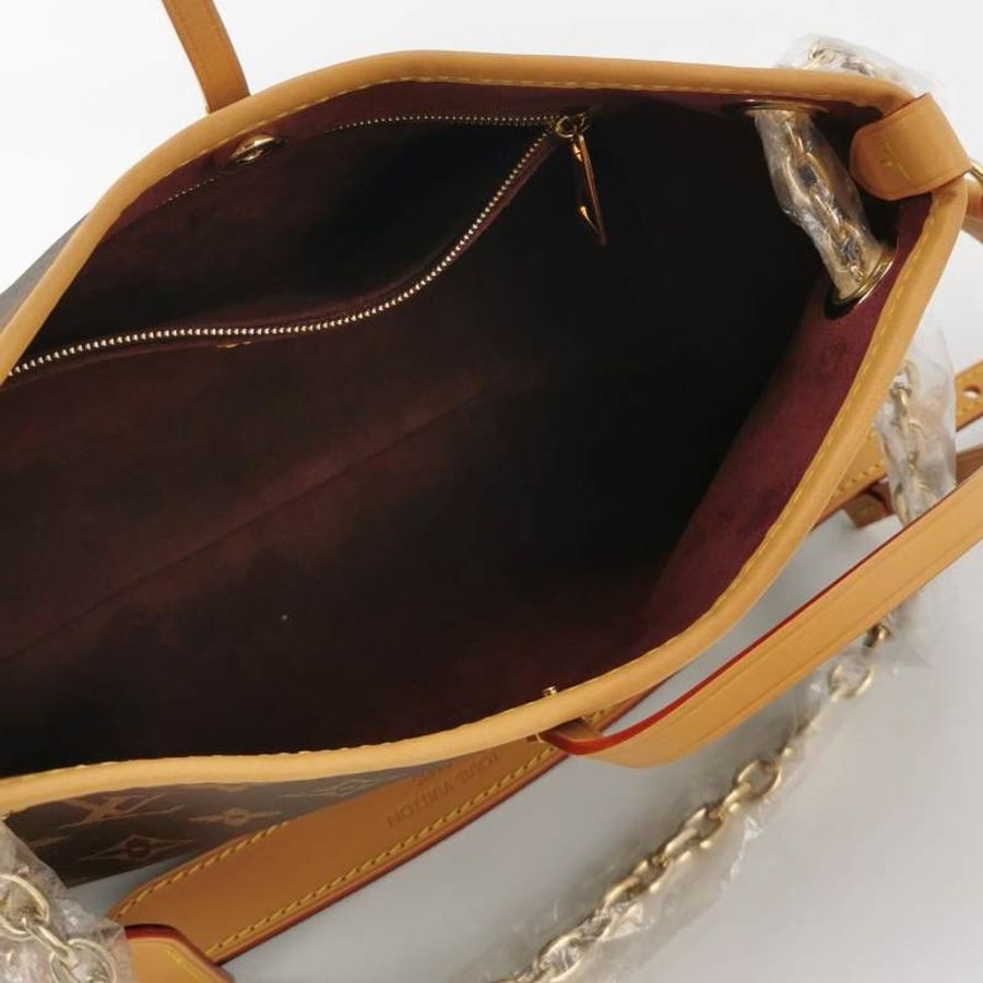 Louis Vuitton (LV) CarryAllBB植鞣革Monogram印花單肩包晶片款-6