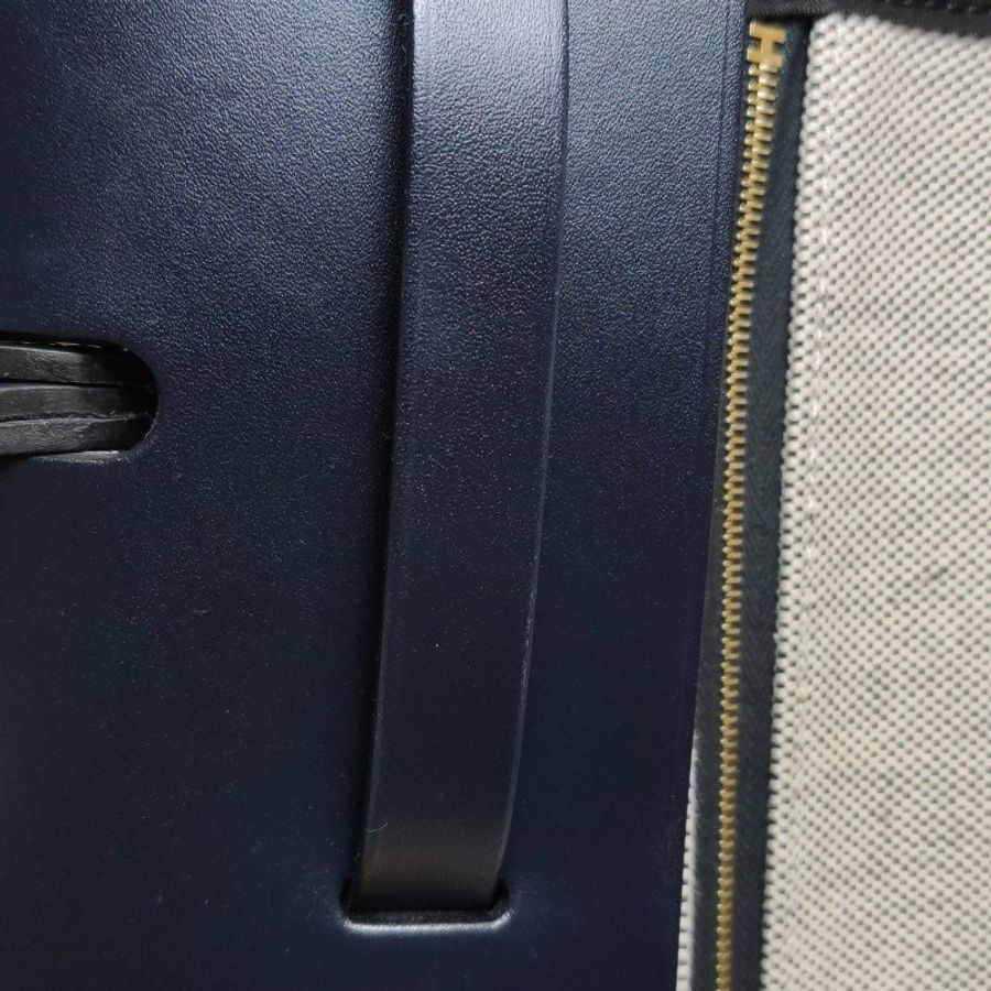 Hermes Herbag31單肩包塗帆布Hunter牛皮帆布金扣76靛藍色淺米色89黑色B刻-16