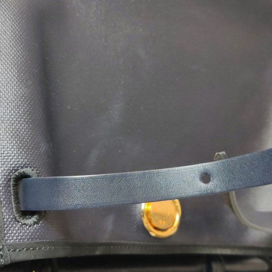 Hermes Herbag31單肩包塗帆布Hunter牛皮帆布金扣76靛藍色淺米色89黑色B刻-21