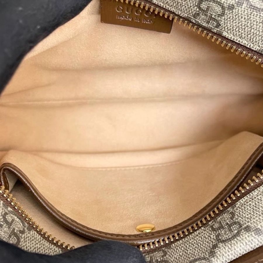GUCCI古馳焦糖色老花帆布相機包Gucci復古單品🛵-17