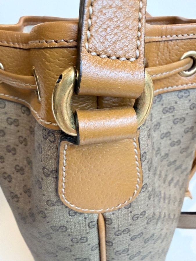 Gucci✨Disney迪士尼米奇老花水桶包斜背包-10