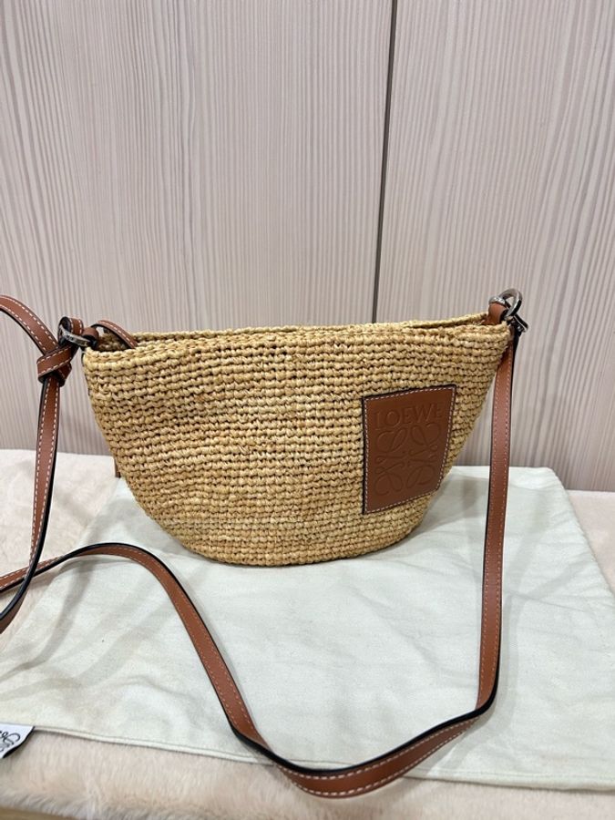 LOEWE 夏日草編包 竹編包 anagram-0