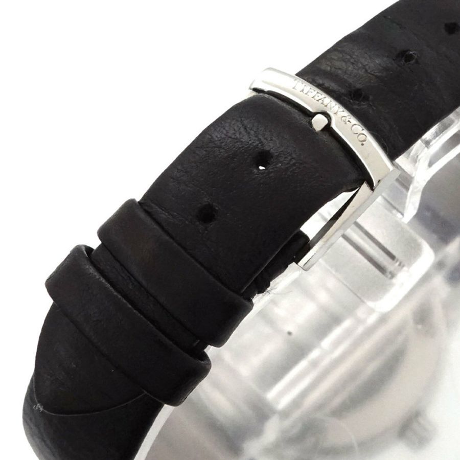 Tiffany & Co.) Atlas Dome Z1830 11 10A10A52A 女士腕錶,日期顯示,黑色石英錶-6