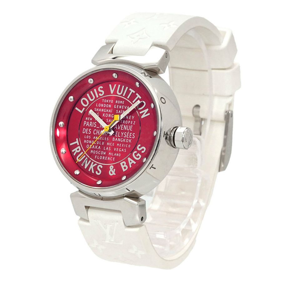 路易威登 Tambour Trans & Bucks Q131A 女士腕錶 紅色石英-2