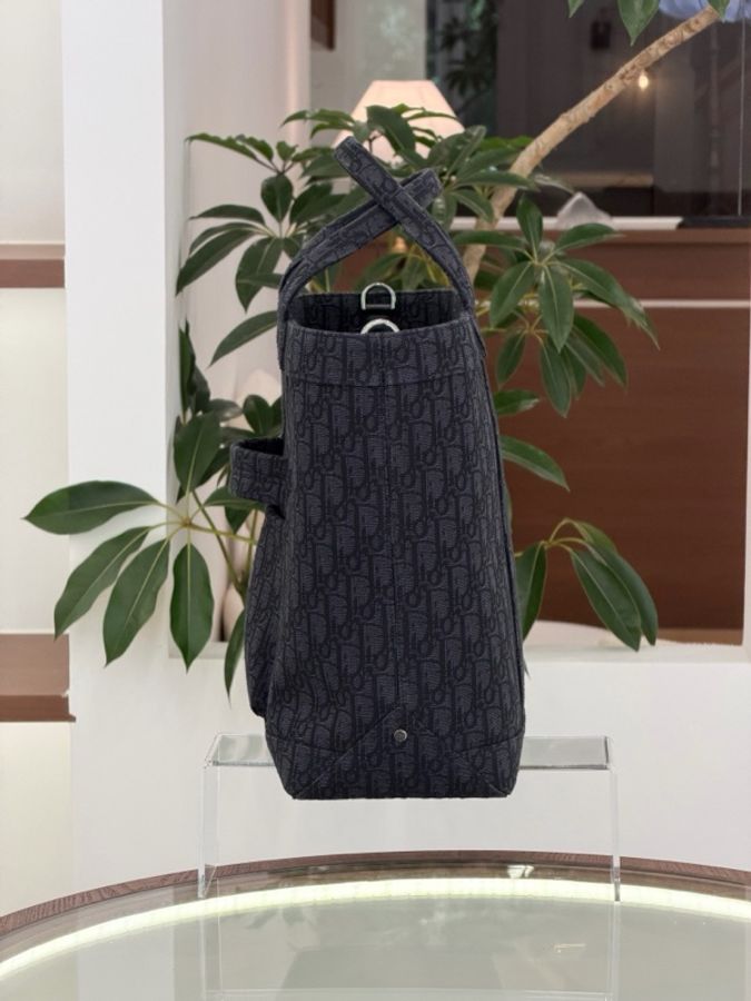 Dior迪奧 WWDior 系列 Oblique經典刺繡印花 男款手提單肩斜挎包托特包-5
