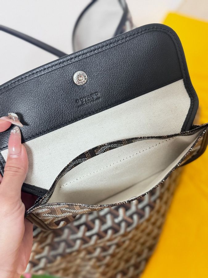 極極新 Goyard PM 子母托特包 黑色-2
