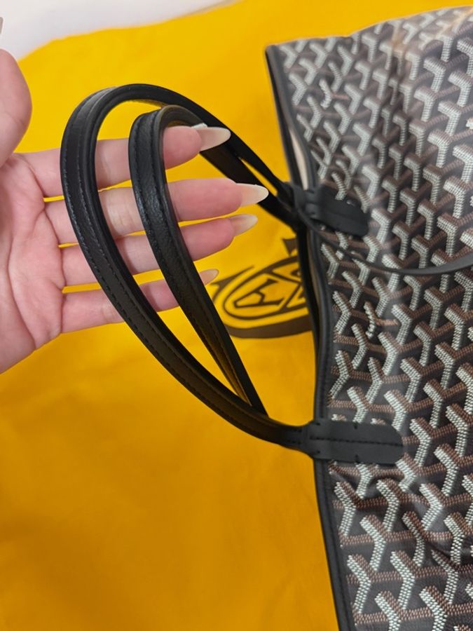 極極新 Goyard PM 子母托特包 黑色-6
