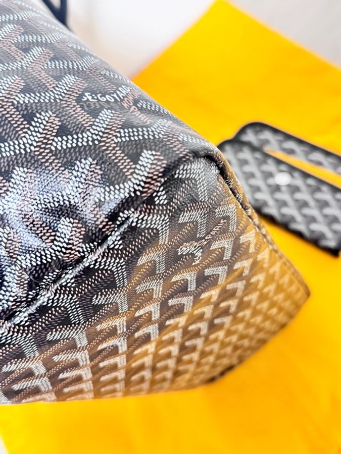 極極新 Goyard PM 子母托特包 黑色-7