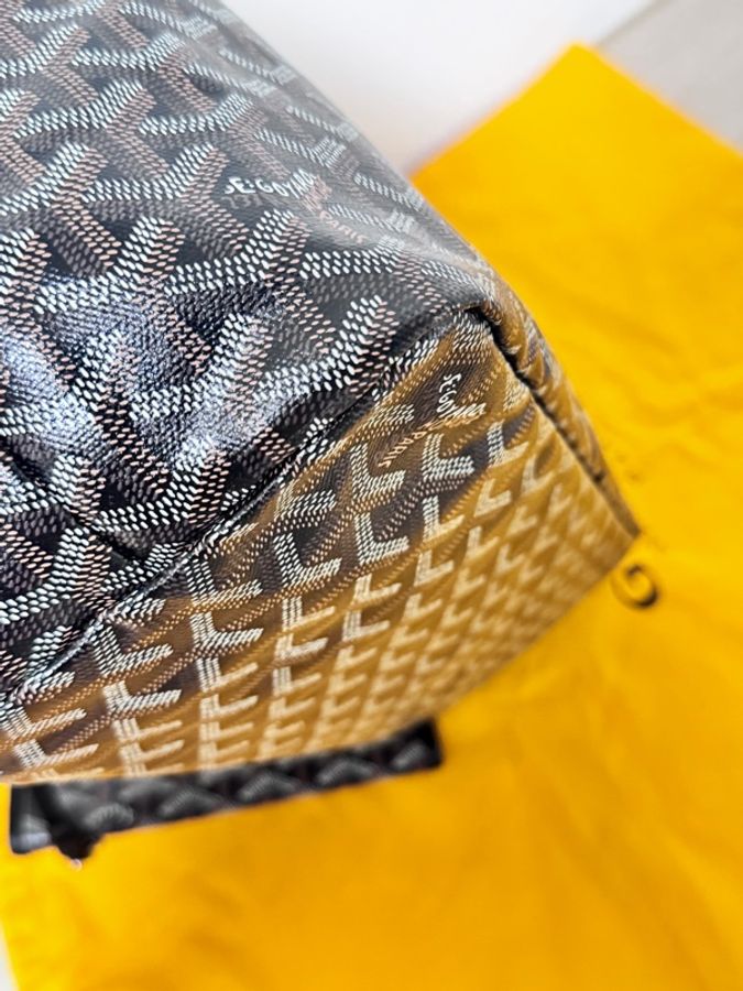 極極新 Goyard PM 子母托特包 黑色-9