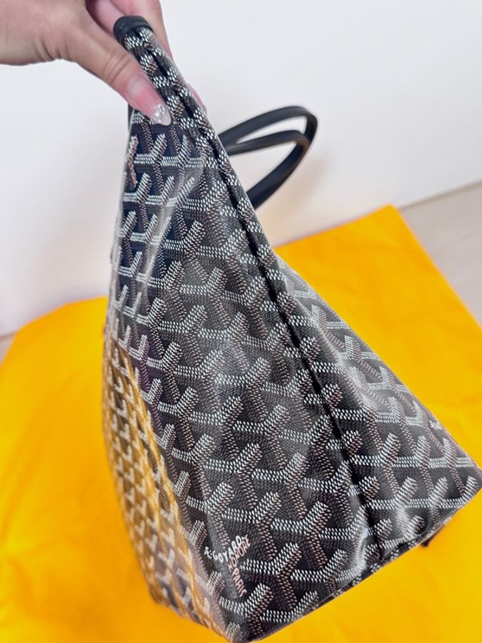 極極新 Goyard PM 子母托特包 黑色-11