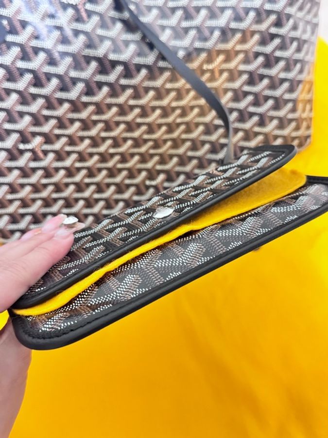 極極新 Goyard PM 子母托特包 黑色-16