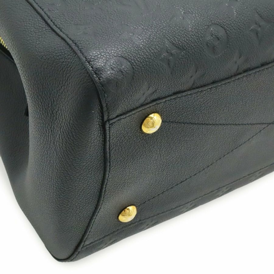 LOUIS VUITTON 路易威登 Monogram Empreinte Montaigne GM 手提包 托特包 單肩黑色 M41069-3