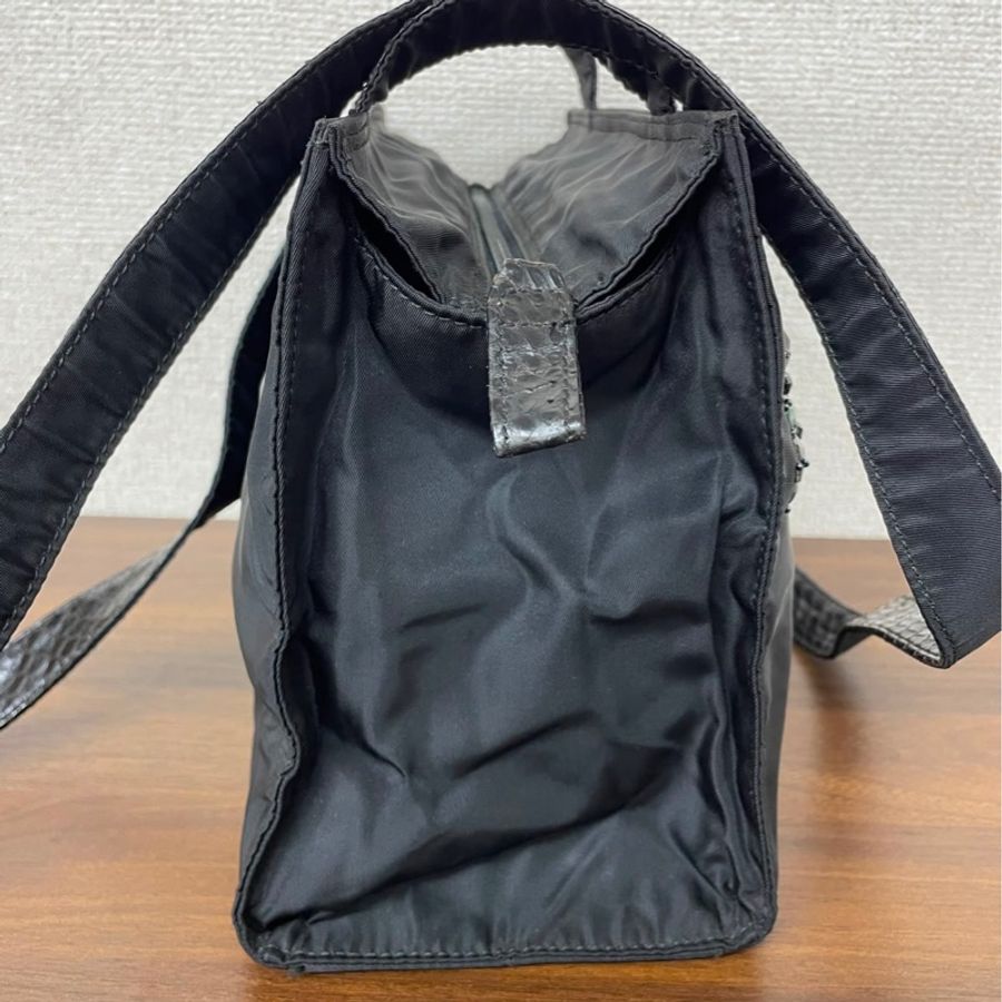 Prada 寶石串珠logo托特包-6