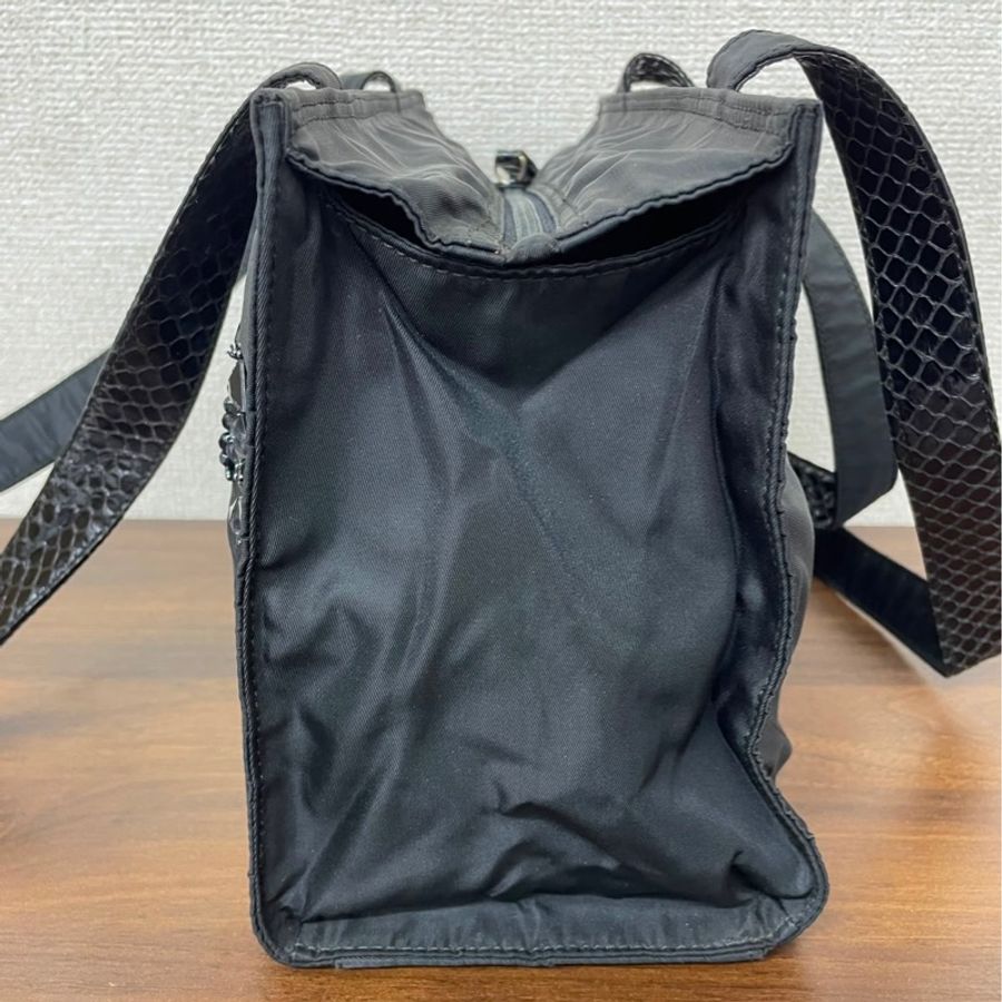 Prada 寶石串珠logo托特包-7