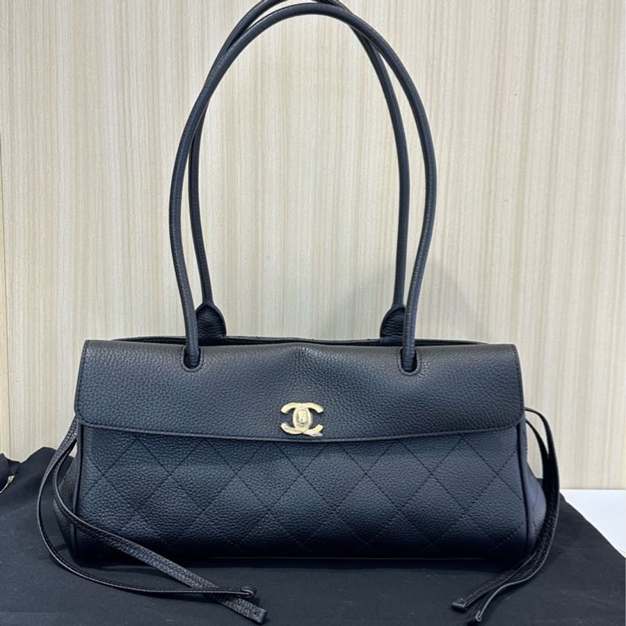 Chanel26S 新款黑金牛皮法棍包 本季最火爆熱門的包王,-1