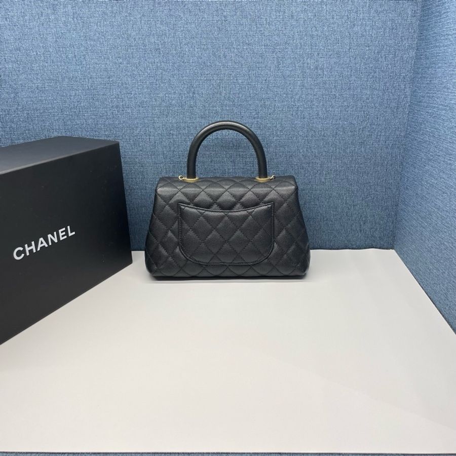 香奈兒CHANEL黑金Cocohandle,99新-1