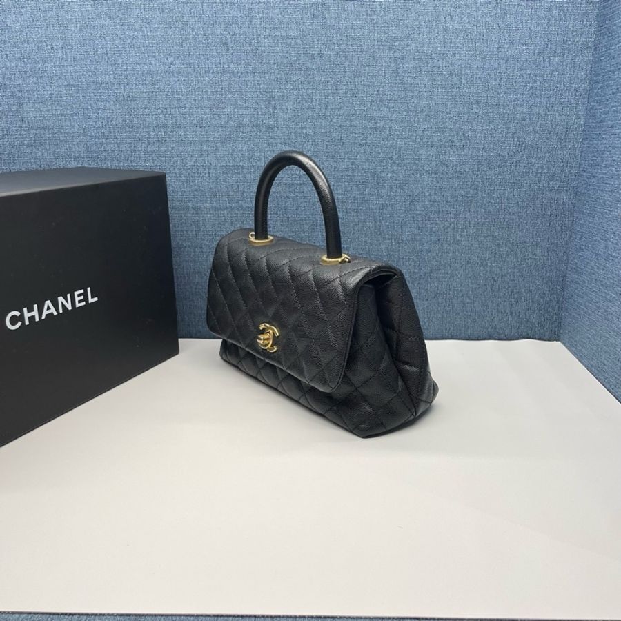 香奈兒CHANEL黑金Cocohandle,99新-2
