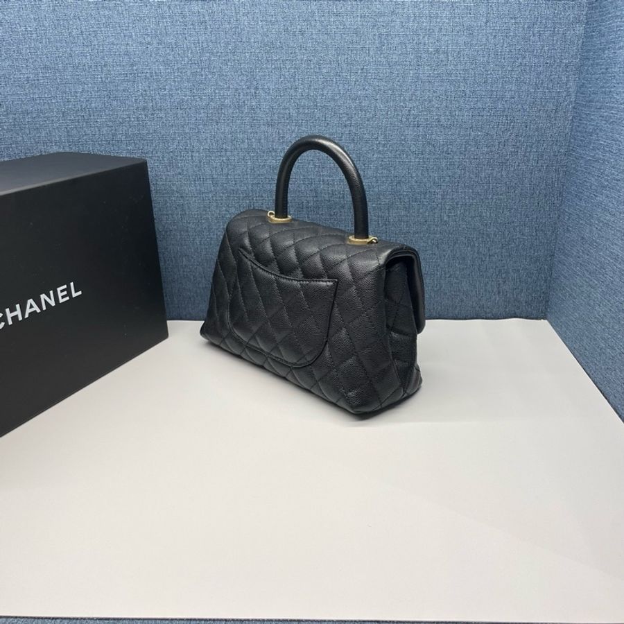 香奈兒CHANEL黑金Cocohandle,99新-3
