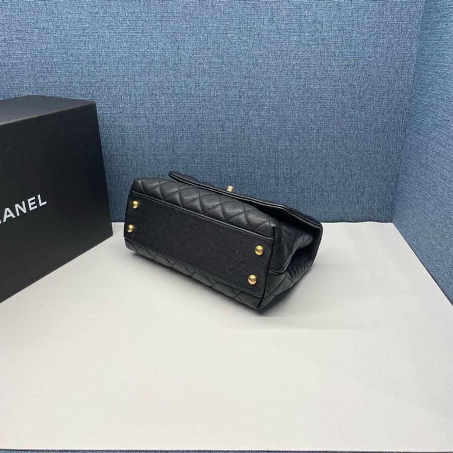 香奈兒CHANEL黑金Cocohandle,99新-4