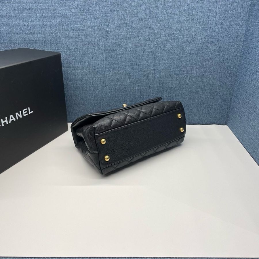 香奈兒CHANEL黑金Cocohandle,99新-5