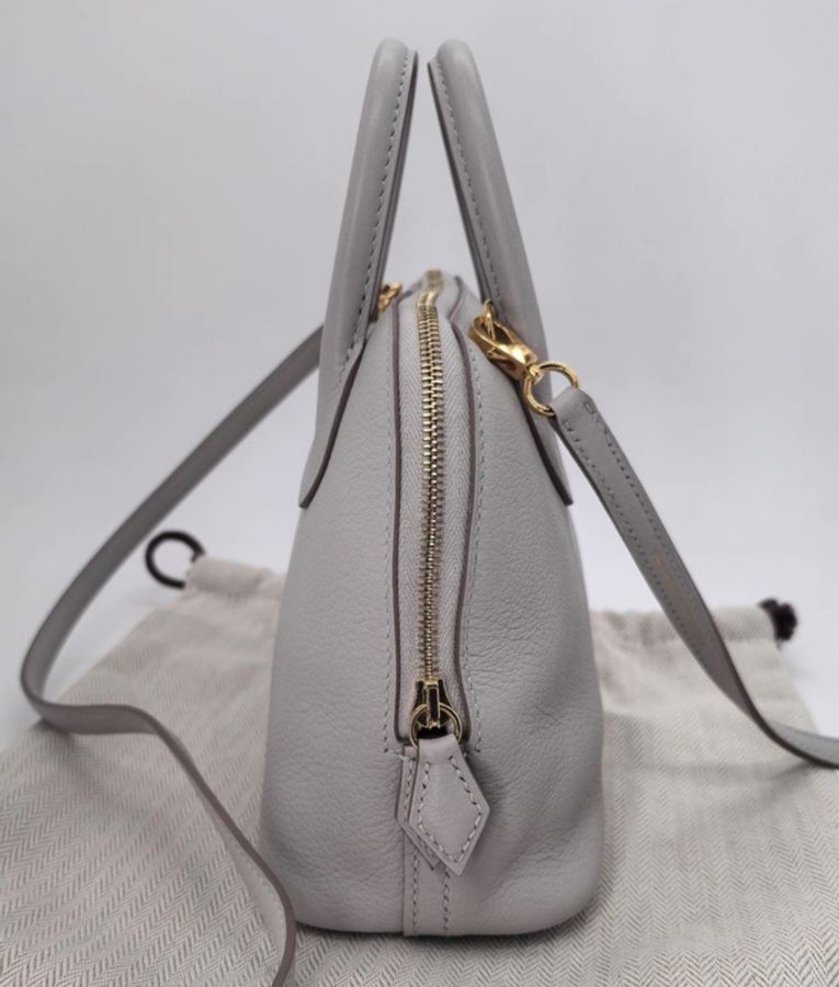 Hermes mini bolide 冰川白,C刻,整體很新-1