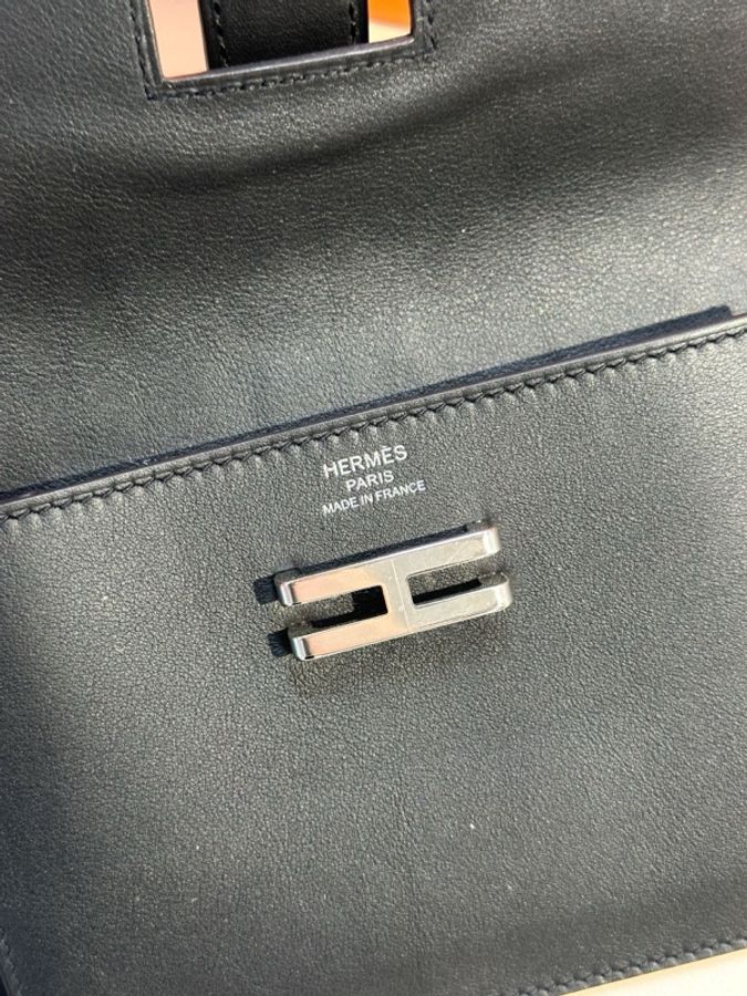 999新 Hermes愛馬仕 s碼 Elan Pocket 黑色腰包 B刻-4
