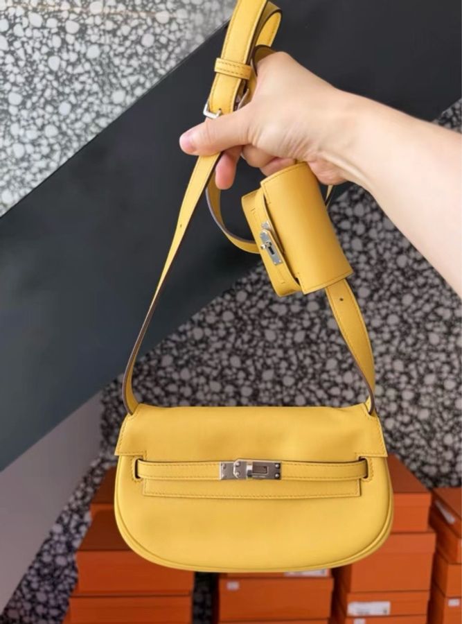 Hermes 99新 全膜 Kelly moove B4陽光金-1