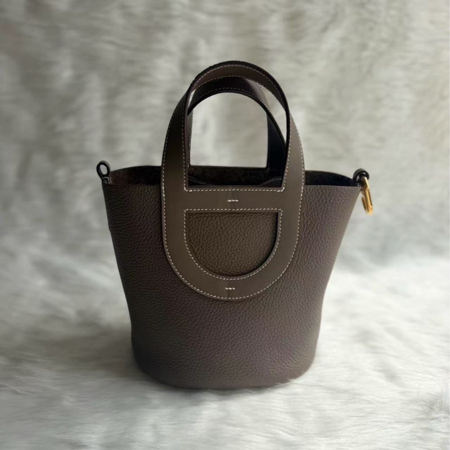 🌈Hermes🧡In the Loop 18🧡大象灰金扣🌈98.5新🌟Stamp B🌟intheloop🌟intheloop18🌟picotin🌟picotin18🌟愛馬仕-1