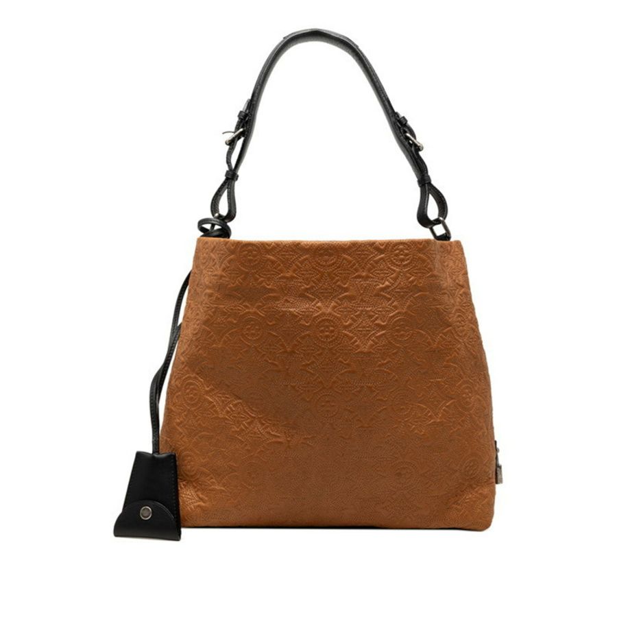 路易威登 Monogram Anthea Hobo PM 單肩包 M93154 棕色皮革 女士 LOUIS VUITTON-0