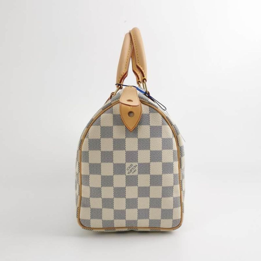 Louis Vuitton (LV) Speedy25植鞣革棋盤格波士頓包手提包-2