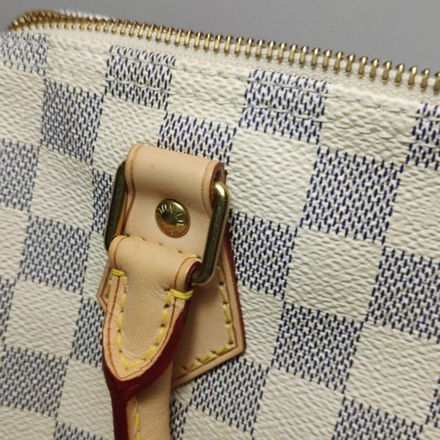 Louis Vuitton (LV) Speedy25植鞣革棋盤格波士頓包手提包-11