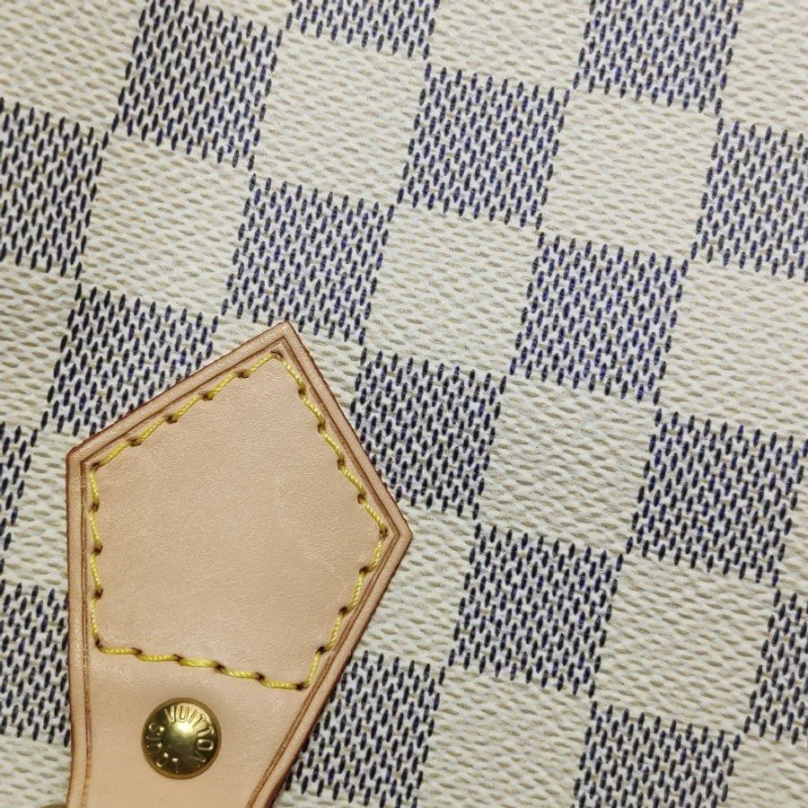 Louis Vuitton (LV) Speedy25植鞣革棋盤格波士頓包手提包-14