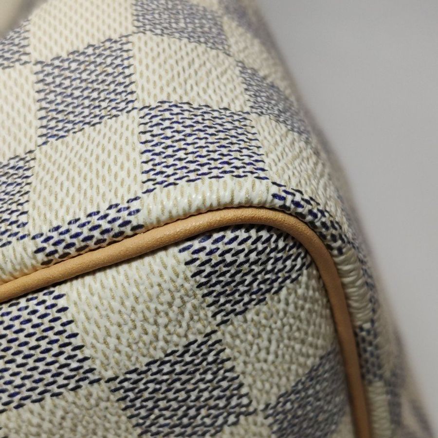 Louis Vuitton (LV) Speedy25植鞣革棋盤格波士頓包手提包-15