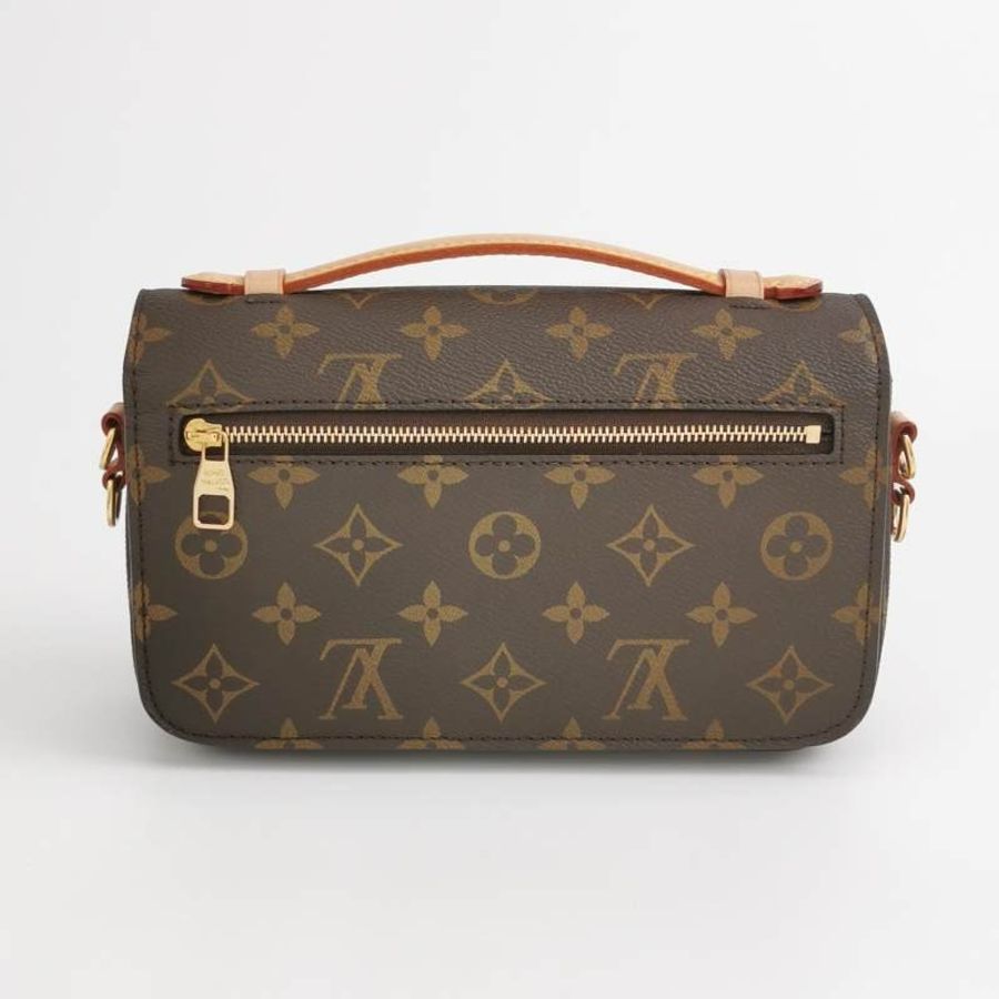 Louis Vuitton (LV) Pochette Metis East West植鞣革老花翻蓋斜背包單肩包晶片款-4