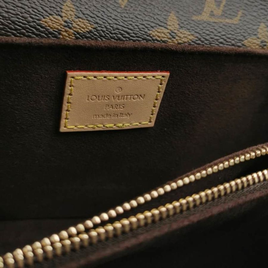 Louis Vuitton (LV) Pochette Metis East West植鞣革老花翻蓋斜背包單肩包晶片款-7