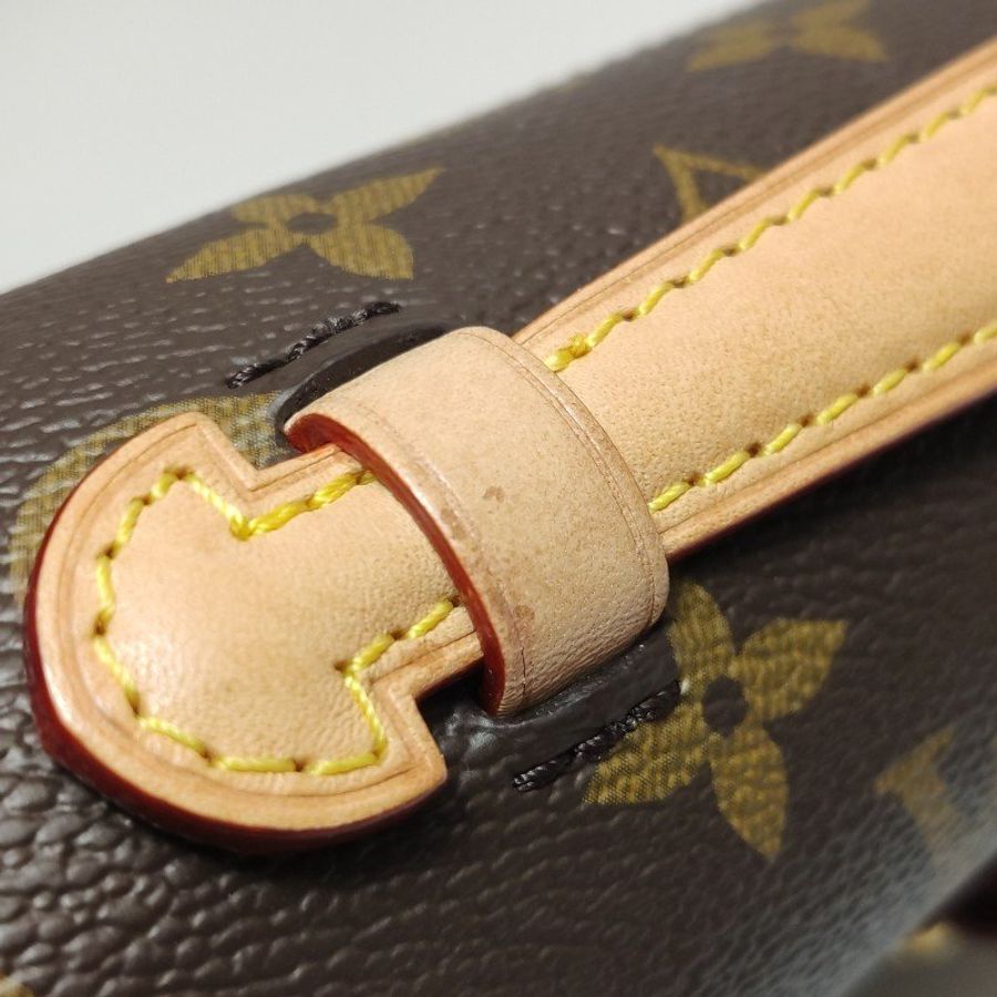 Louis Vuitton (LV) Pochette Metis East West植鞣革老花翻蓋斜背包單肩包晶片款-19